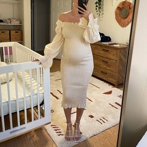 Petal & Pup Smocked Midi Dress